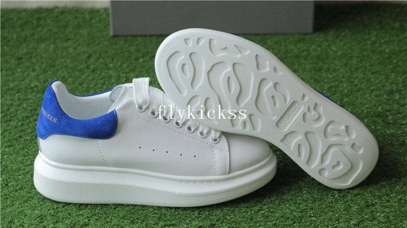 Alexander McQueen Oversized Sneaker White Blue Suede